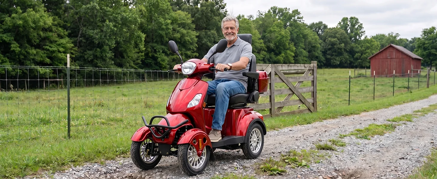 Keainvren heavy duty scooter — seniors outdoor independence